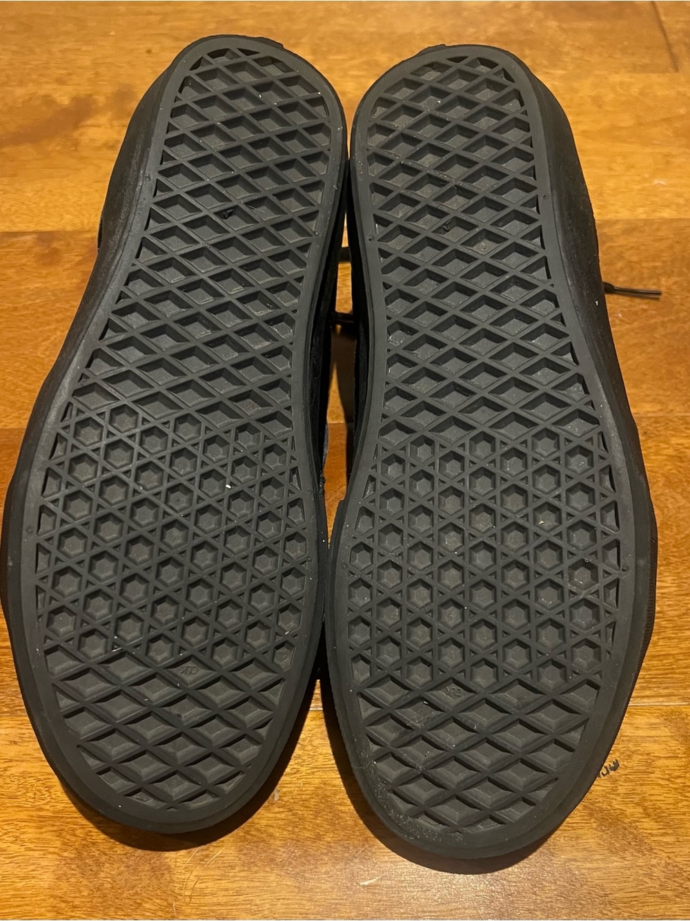 Vans Black & Dark Green Velvet High-Top Sneakers - Picture 6 of 6